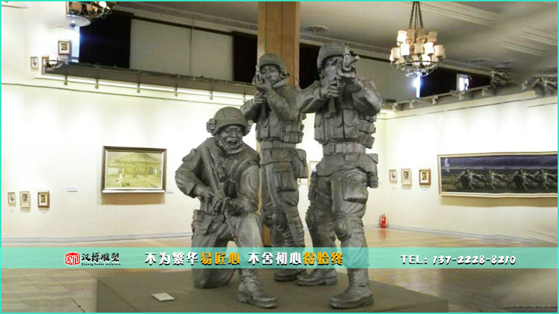 大型銅雕,射擊雕像,文化藝術雕塑